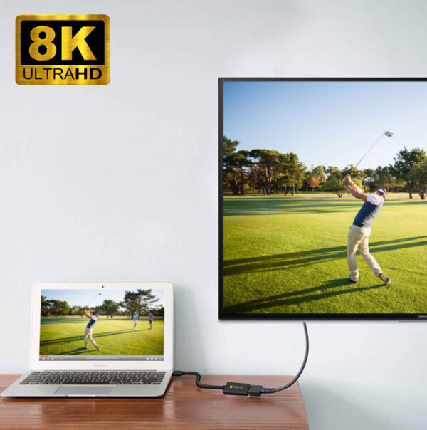 Adattatore Mini DisplayPort (Thunderbolt) 1.4 / HDMI 8K Attivo nero - immagine 8