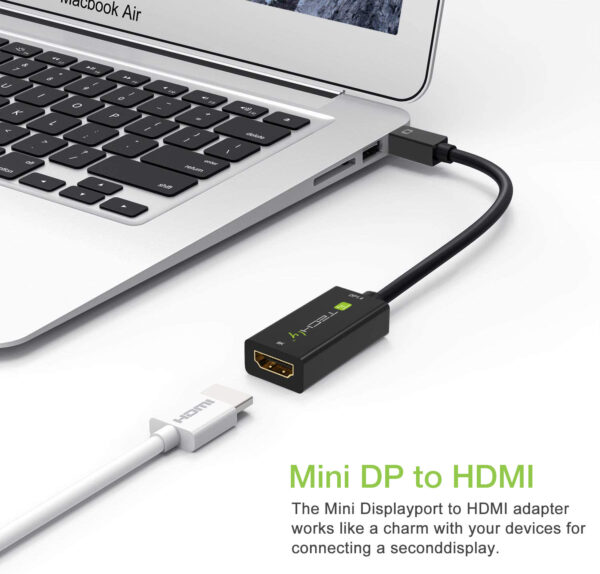 Adattatore Mini DisplayPort (Thunderbolt) 1.4 / HDMI 8K Attivo nero - immagine 2