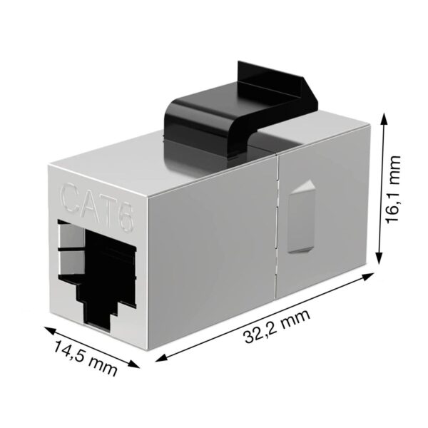 Accoppiatore di Rete Cat.6 F/F Schermato FTP - immagine 2