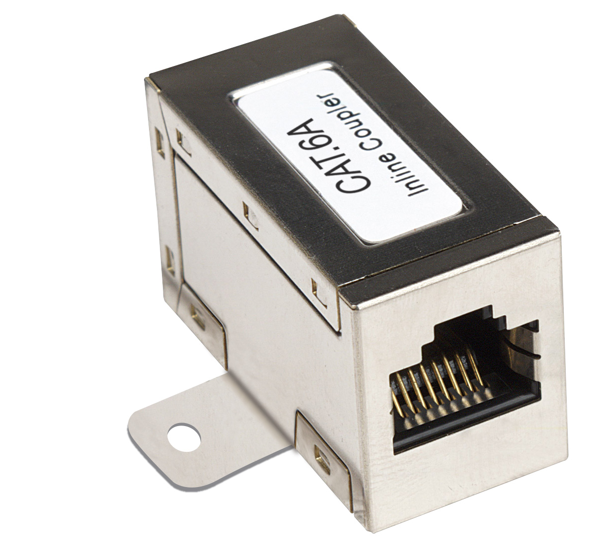 Adattatore Modulare RJ45 STP Cat.6A con Flange di Fissaggio