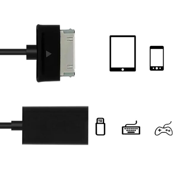 Cavo Adattatore OTG USB per Samsung Galaxy TAB 30 pin - immagine 5