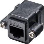 Adattatore RJ45 F/RJ45 F da Pannello Cat.6 UTP