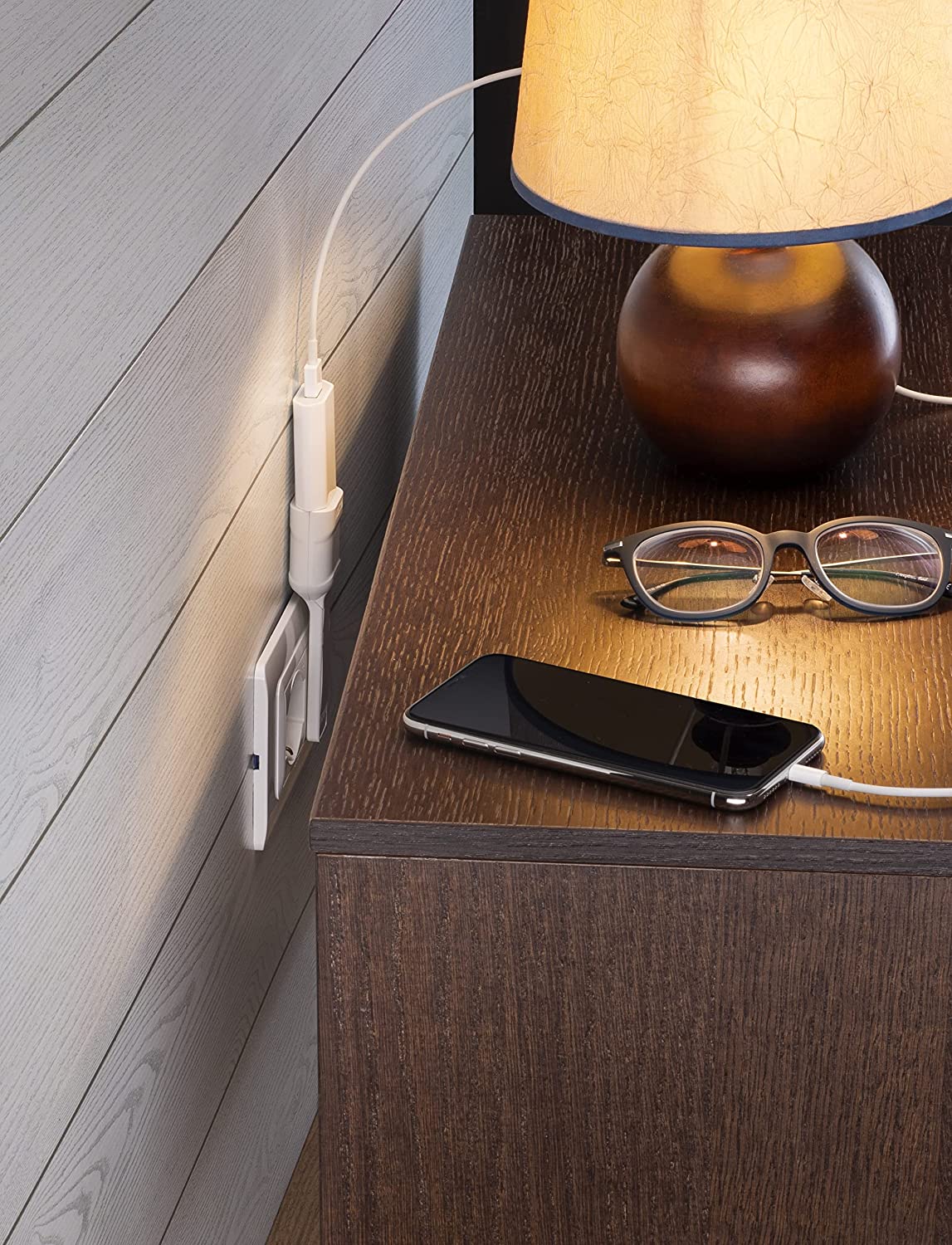 Adattatore Salvaspazio Extra Flat Spina Italiana 10A Angolata Presa Italiana 10A Nero - immagine 6