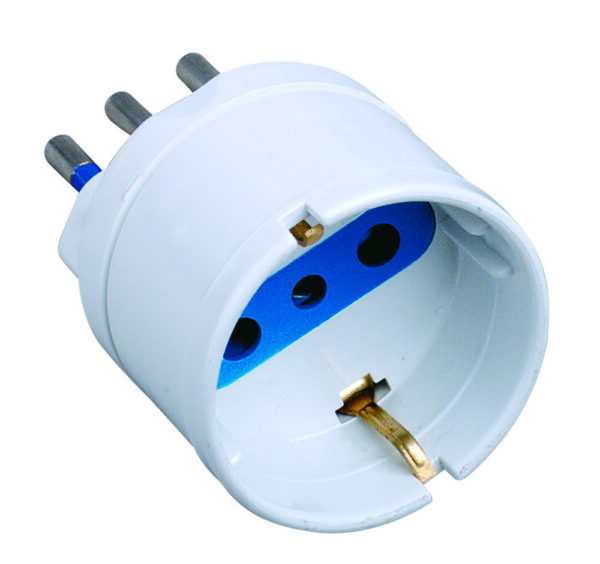 Adattatore spina 10A presa Schuko Bianco - immagine 4