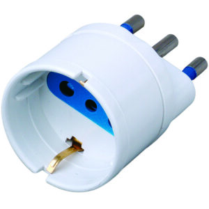 Adattatore spina 16A presa Schuko Bianco