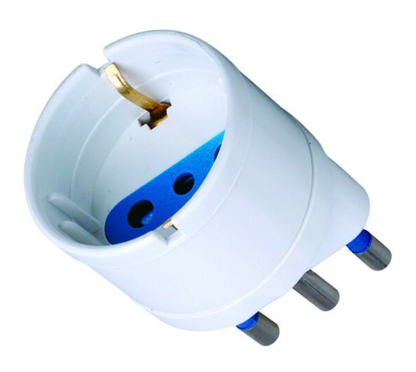 Adattatore spina 16A presa Schuko Bianco - immagine 2