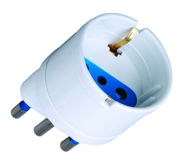 Adattatore spina 16A presa Schuko Bianco - immagine 3