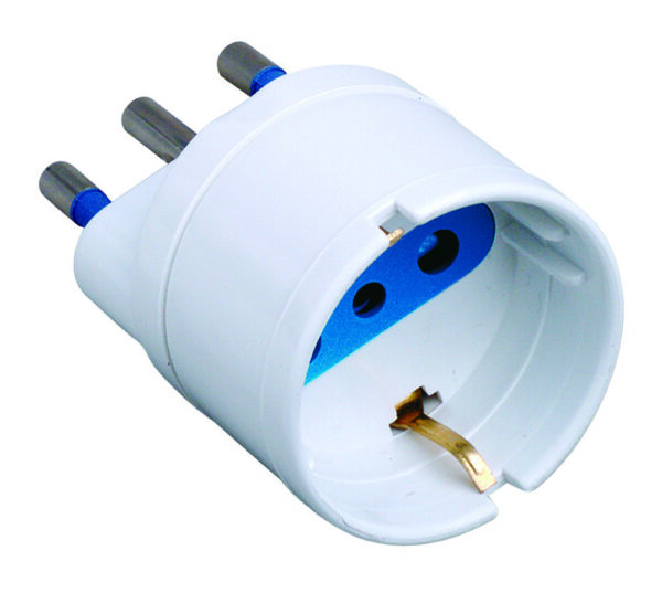 Adattatore spina 16A presa Schuko Bianco - immagine 4