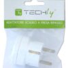 Adattatore spina Schuko a presa 10/16A Bianco - immagine 2