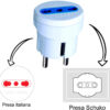 Adattatore spina Schuko a presa 10/16A Bianco - immagine 7