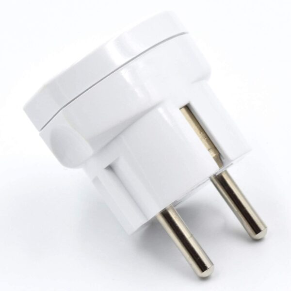 Adattatore spina Schuko a presa 10/16A Bianco - immagine 4