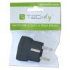 Adattatore spina Schuko a presa 10/16A Nero - immagine 2