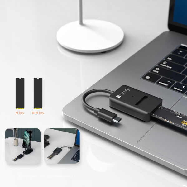 Adattatore SSD da USB-C™ a NVMe/SATA M.2 - immagine 4