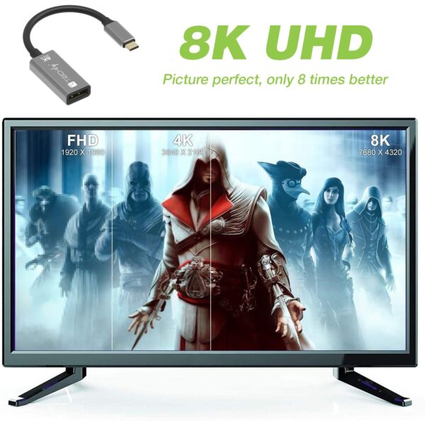 Adattatore USB-C™ 3.2 a Displayport 1.4 8K@60Hz 15 cm - immagine 5
