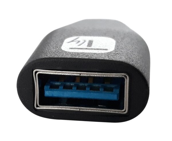 Adattatore Convertitore USB-C™ Maschio a USB-A Femmina OTG Nero - immagine 3