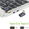 Adattatore USB-C™ Maschio/Femmina Angolato 90° 40Gbps 4K e 8K - immagine 5
