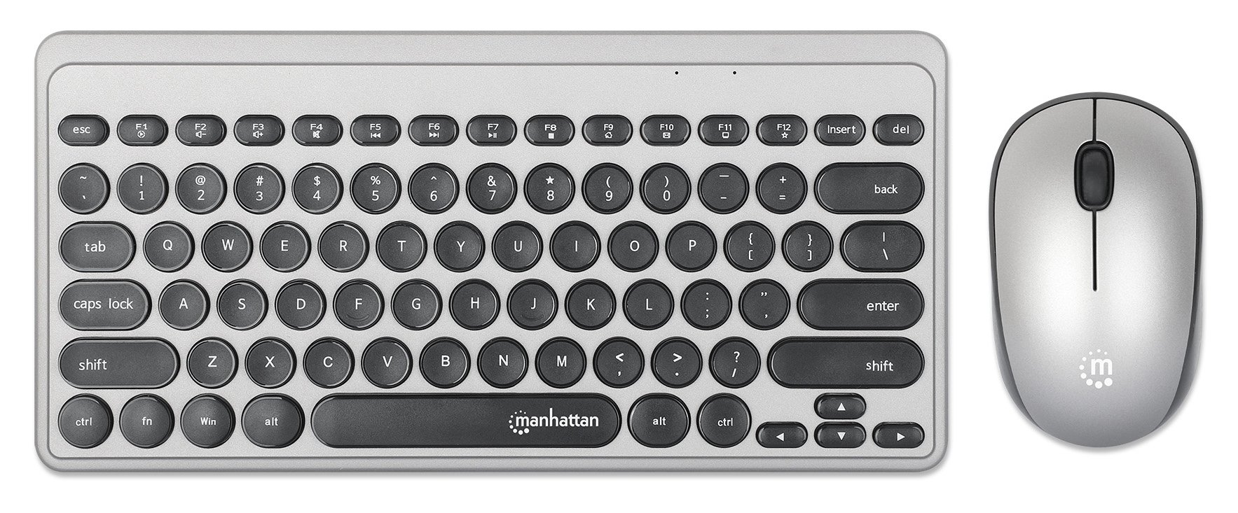 Set Combo Mini Tastiera Slim e Mouse 1200dpi USB Wireless MWK4095