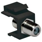 Adattatore Keystone BNC 75 Ohm F/F Nero