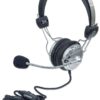 Cuffia Stereo con Microfono con Asta Flessibile