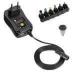 Alimentatore Universale Regolabile 12W AC/DC 3V-12V 1000 mA con 6 Spine DC Porta USB 1A