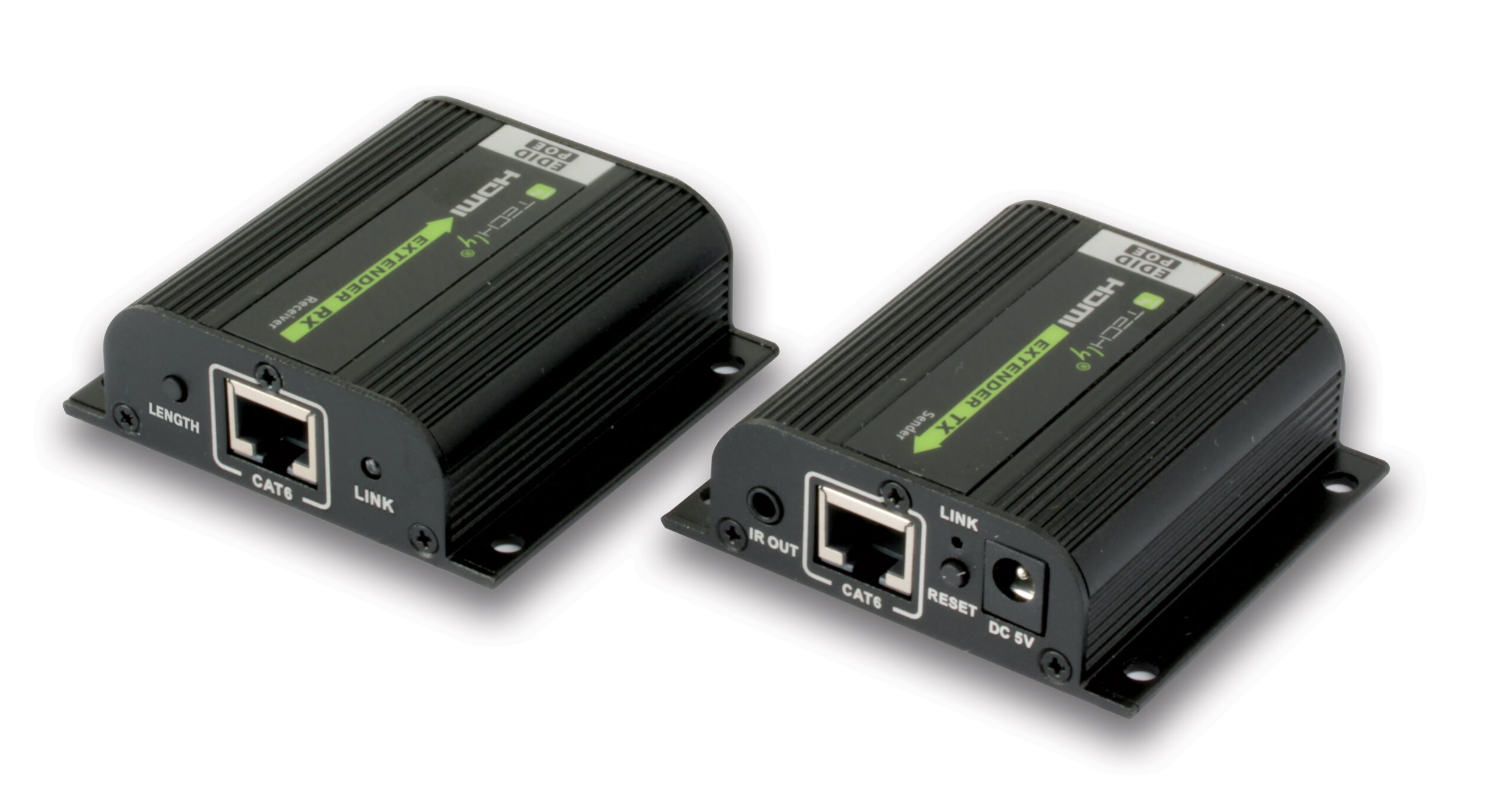 Amplificatore Extender HDMI Full HD 3D POE su cavo Cat.6/6A/7 40m con EDID ed IR - immagine 3