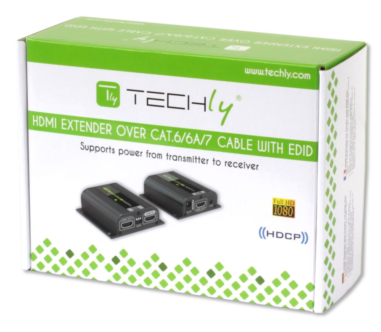 Amplificatore Extender HDMI Full HD 3D POE su cavo Cat.6/6A/7 40m con EDID ed IR - immagine 2