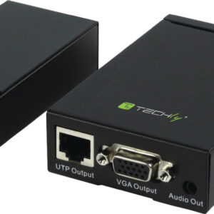 Amplificatore Extender VGA e Audio su Cavo di Rete