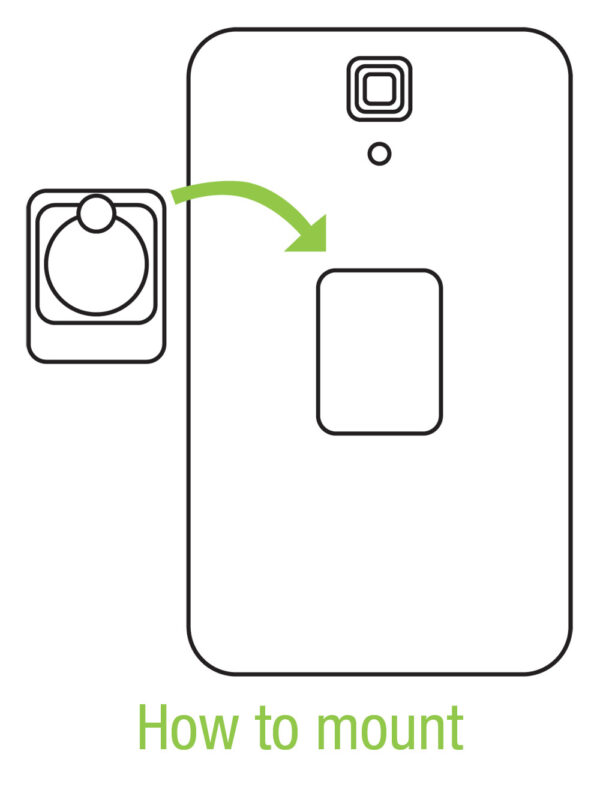 Anello e Supporto per Smartphone Nero - immagine 6