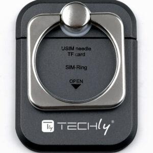 Anello e Supporto per Smartphone Nero
