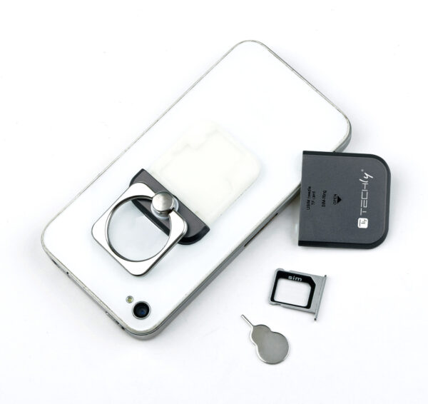 Anello e Supporto per Smartphone Nero - immagine 9