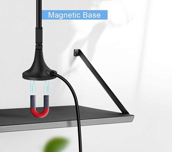 Antenna LTE Omnidirezionale Fissa SMA 3-5dBi 12,5cm Cavo RG-174 A/U - immagine 3