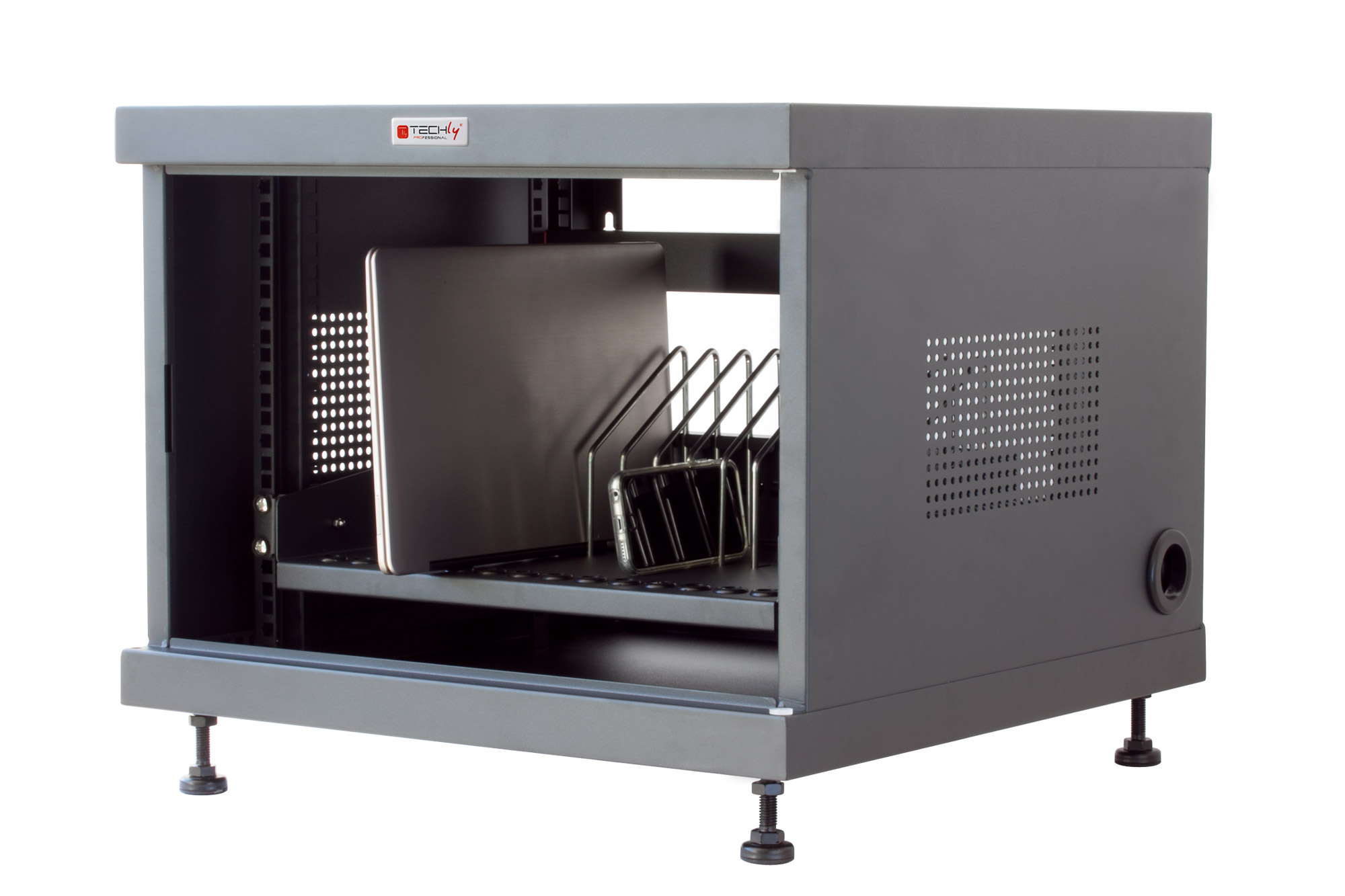 Armadietto Professionale per Ricarica di 14 Notebook, Tablet e Smartphone - immagine 3