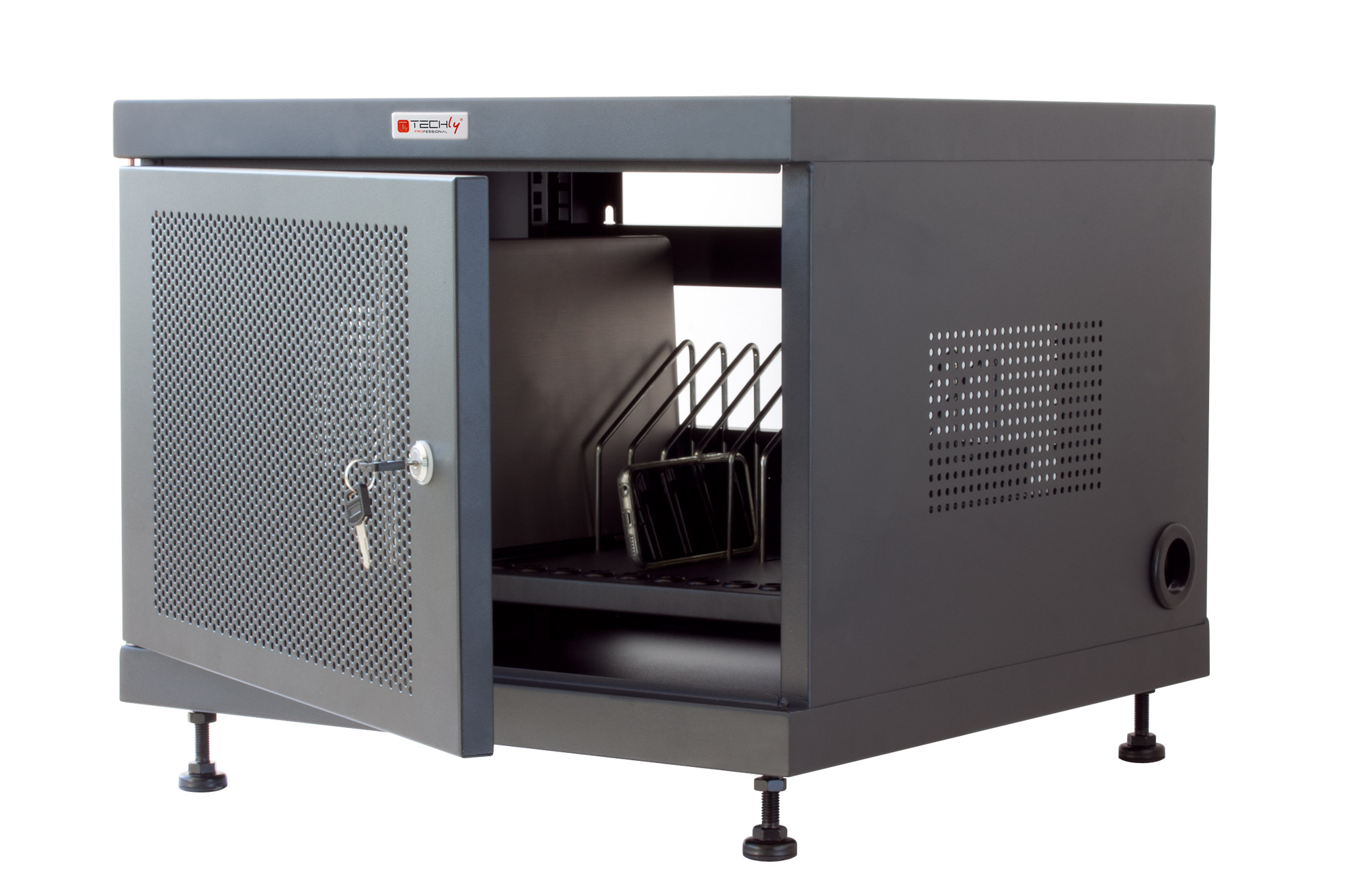 Armadietto Professionale per Ricarica di 14 Notebook, Tablet e Smartphone - immagine 2