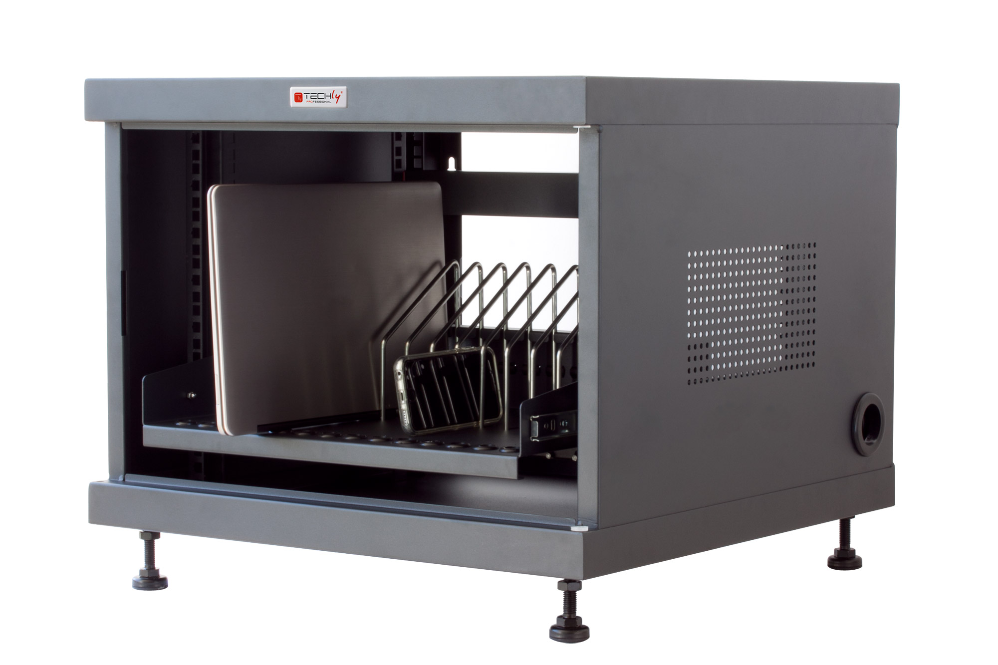 Armadietto Professionale per Ricarica di 14 Notebook, Tablet e Smartphone - immagine 4