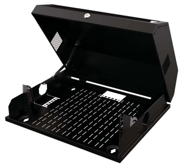 Armadio a muro 19'' 8 Unità Nero - immagine 3