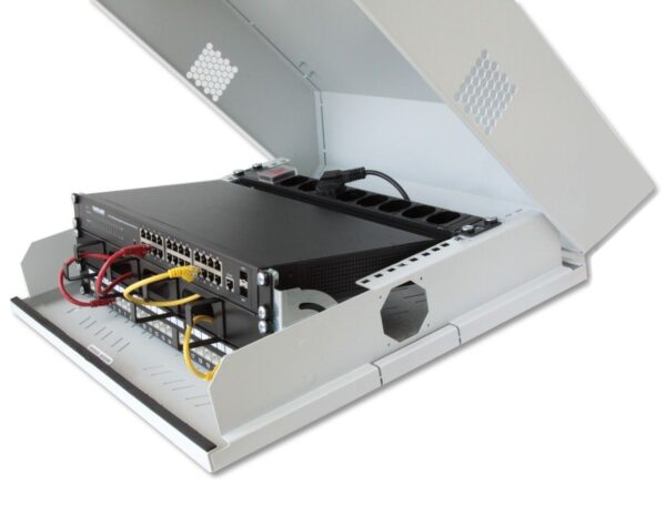 Armadio a muro 19'' Flat 9 Unità Grigio - immagine 5
