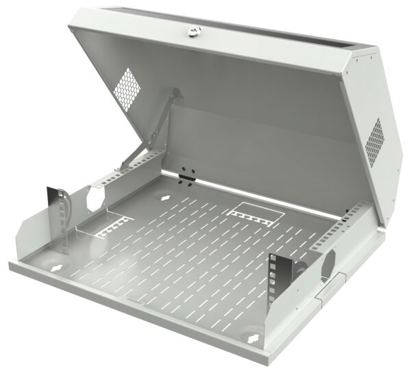 Armadio a muro 19'' Flat 9 Unità Grigio - immagine 2
