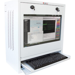 Armadio di sicurezza per PC, monitor LCD e tastiera Bianco