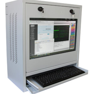 Armadio di sicurezza per PC, monitor LCD e tastiera Grigio
