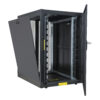 Armadio NetRack 19'' 600x1000 24 Unità Ventilato Nero da Assemblare - immagine 2