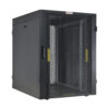 Armadio NetRack 19'' 600x1000 24 Unità Ventilato Nero da Assemblare