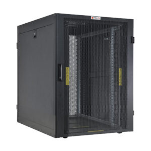 Armadio NetRack 19'' 600x1000 24 Unità Ventilato Nero da Assemblare