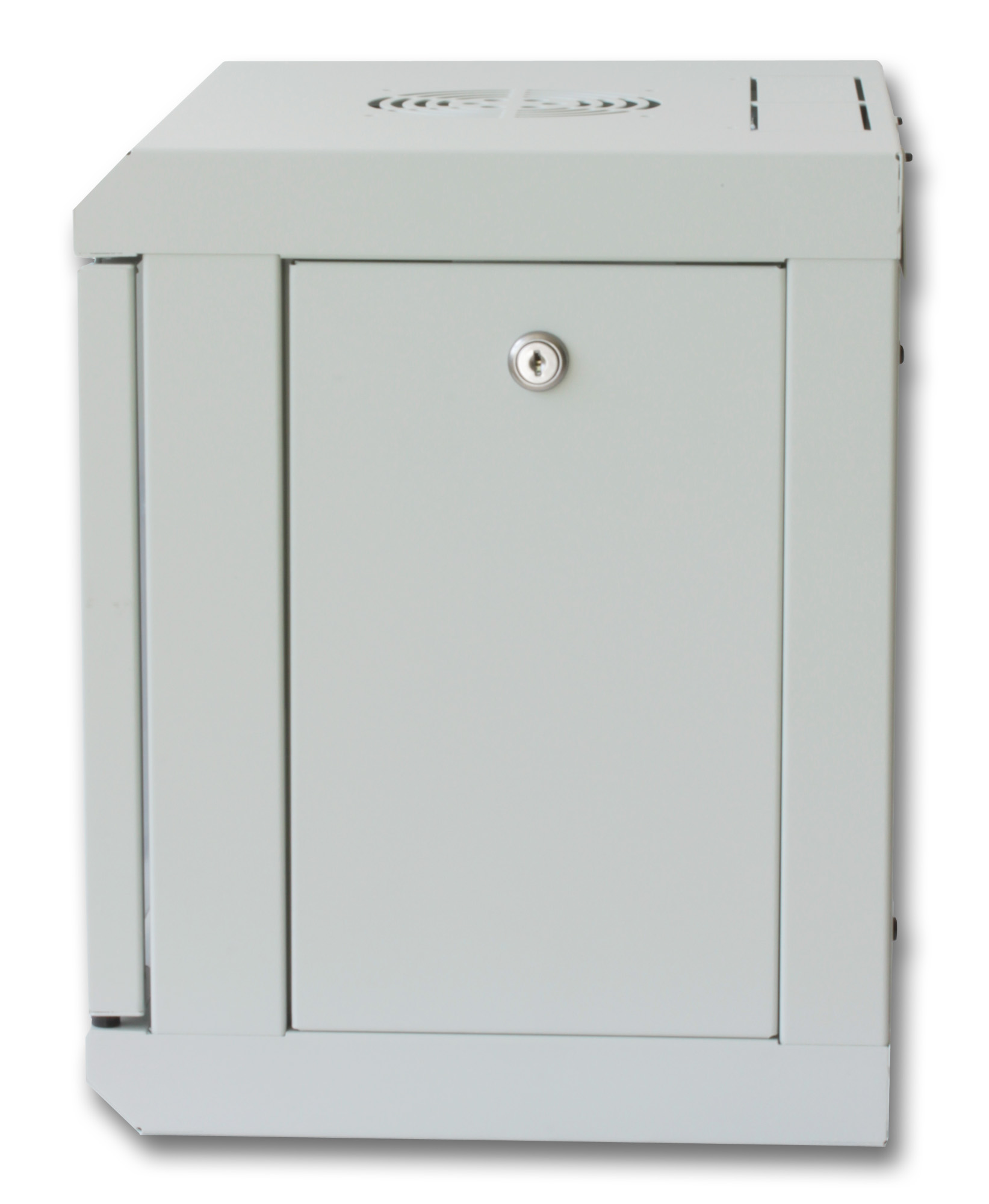 Armadio Rack 10'' a muro 6 unità con pannelli asportabili Grigio prof. 300 mm - immagine 3