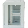 Armadio Rack 10'' a muro 6 unità con pannelli asportabili Grigio prof. 300 mm - immagine 4