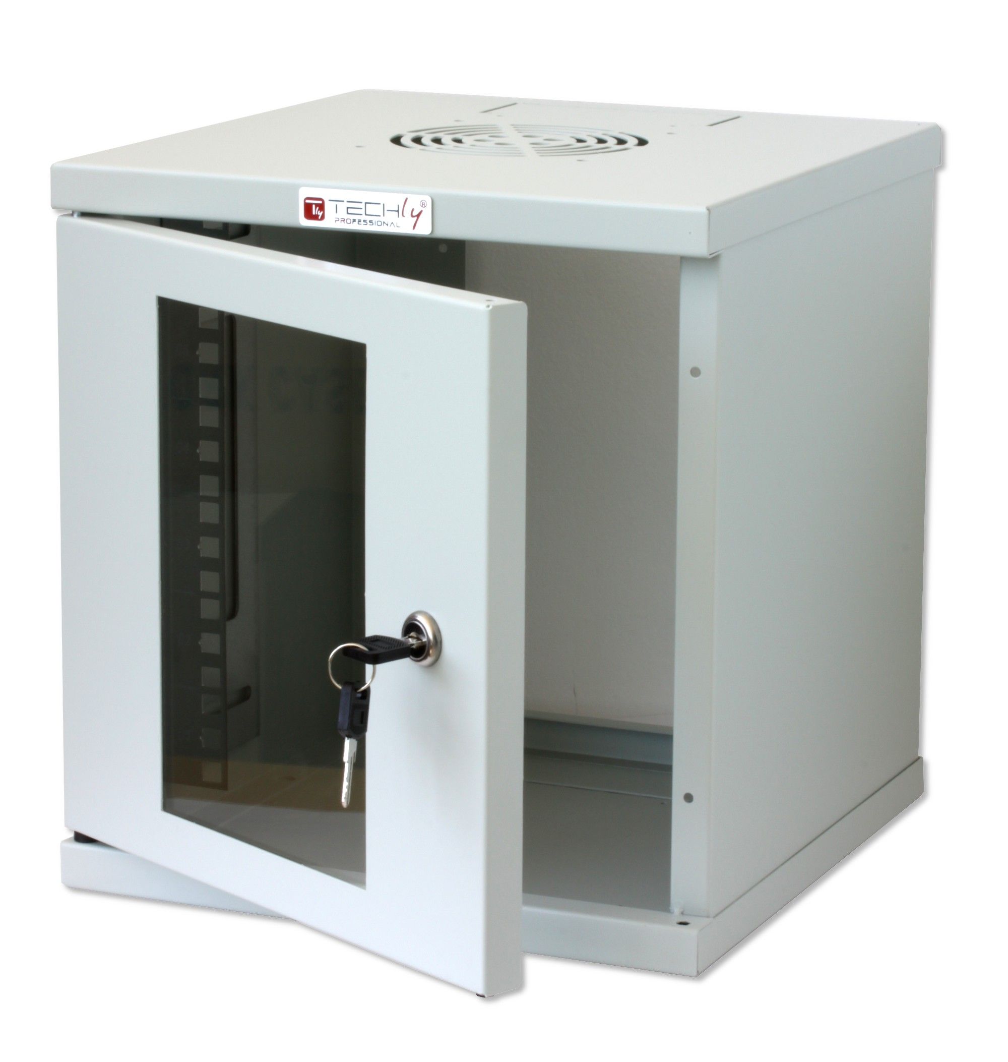 Armadio Rack 10'' a muro 6 unità Grigio - immagine 3