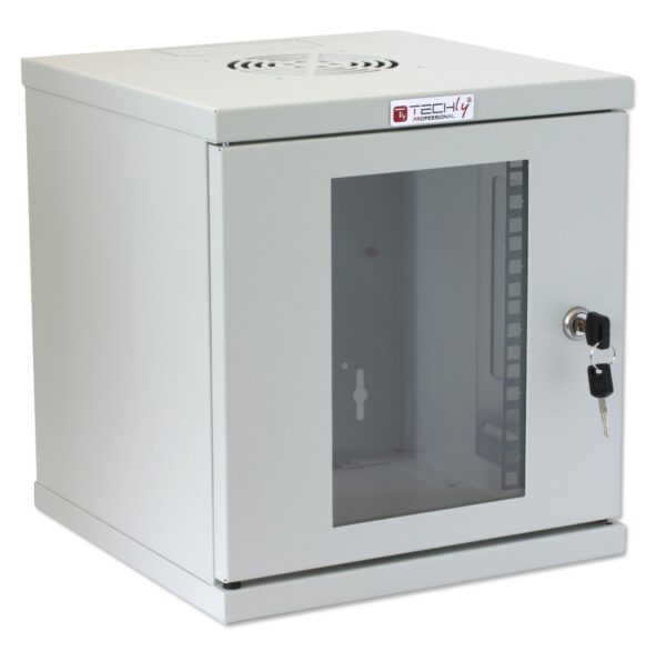 Armadio Rack 10'' a muro 6 unità Grigio - immagine 7