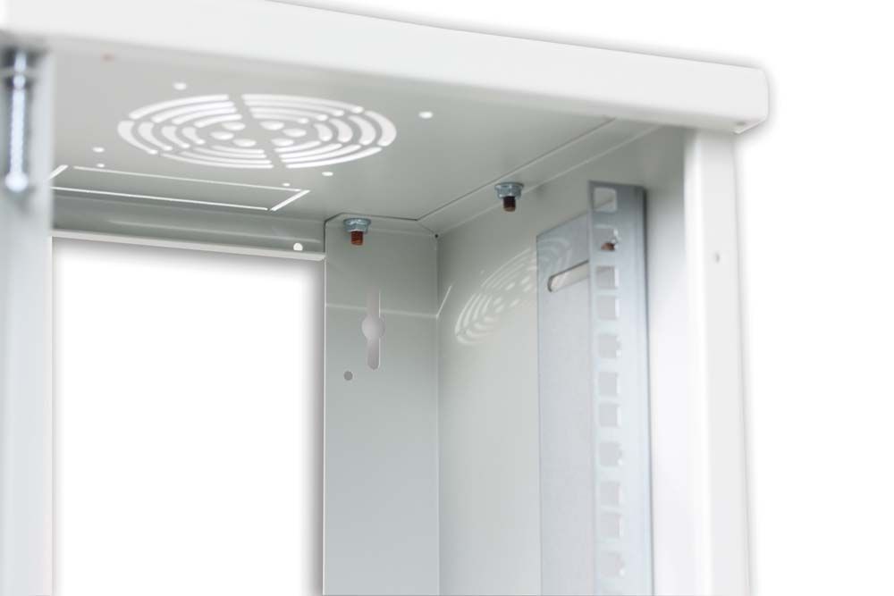 Armadio Rack 10'' a muro 6 unità Grigio - immagine 8