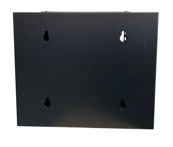 Armadio Rack 10'' a Muro 6 Unità Pannelli Asportabili Nero - immagine 3
