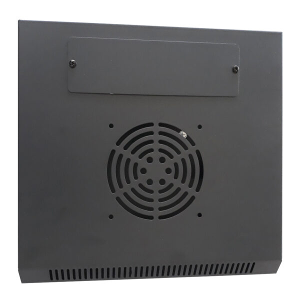 Armadio Rack 10'' a Muro 6 Unità Pannelli Asportabili Nero - immagine 6