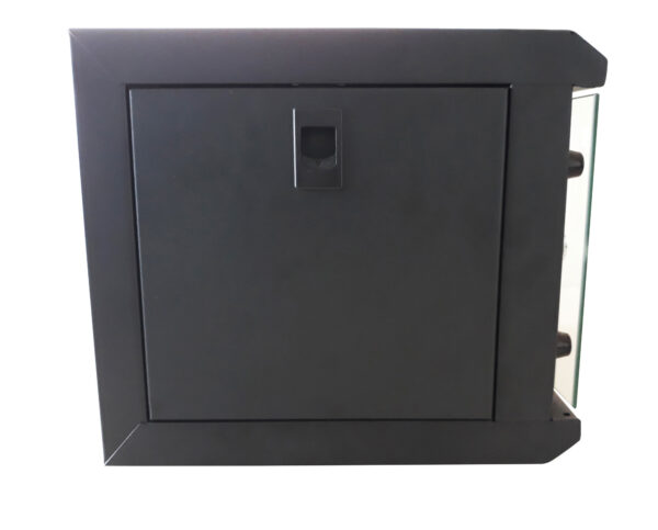 Armadio Rack 10'' a Muro 6 Unità Pannelli Asportabili Nero - immagine 4